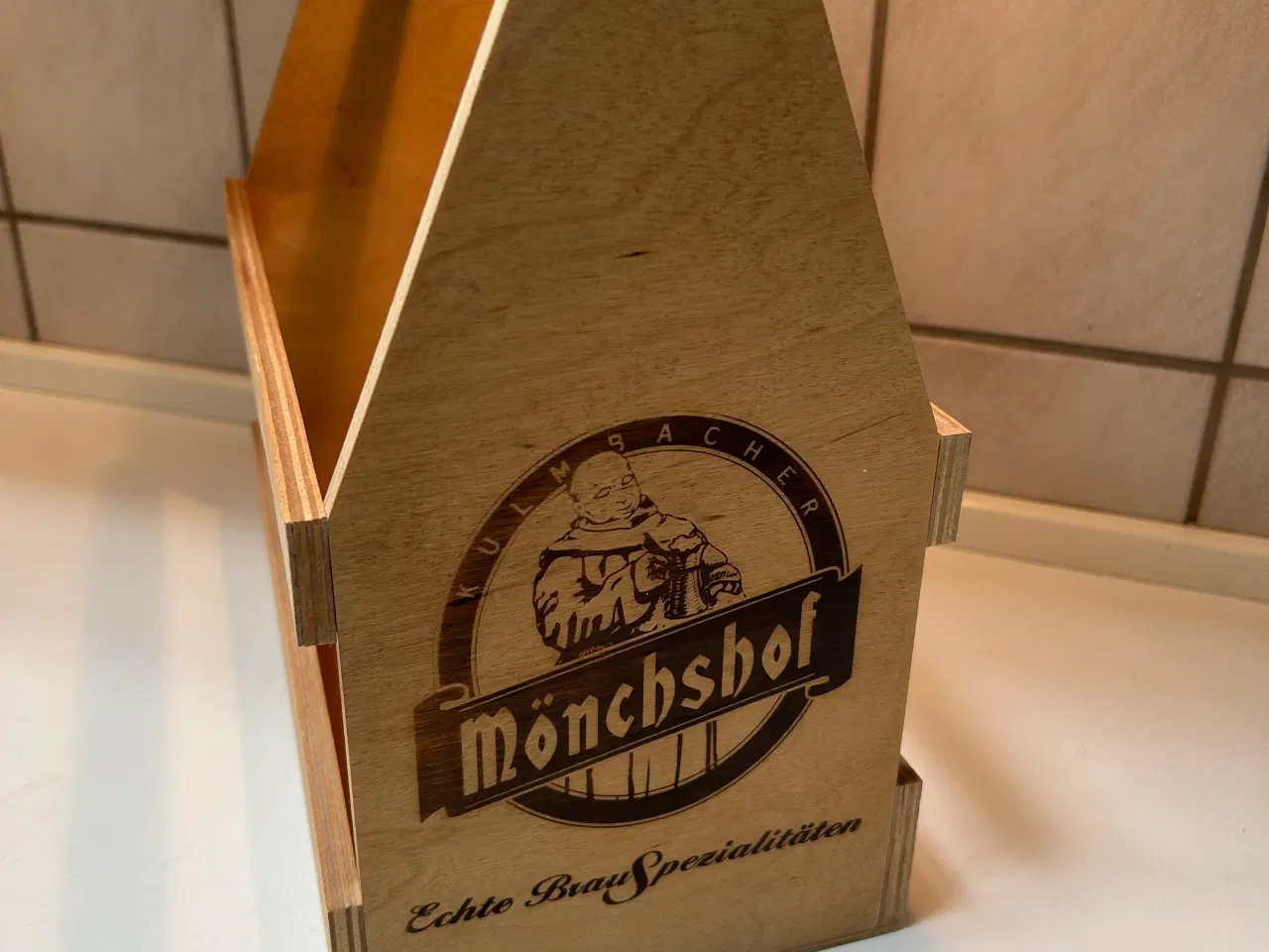 Billede 3 - Flaske kasse i lyst træ