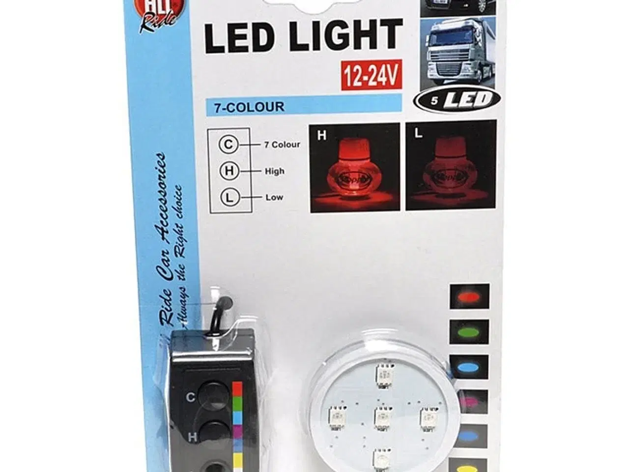 Billede 1 - LED lys med 7 farver 12-24 volt til Poppy