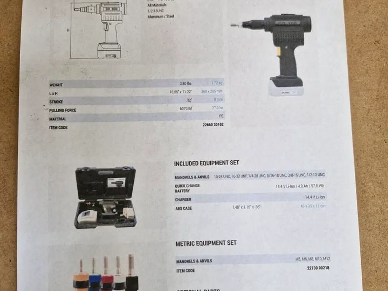 Billede 2 - Gevind nitte akku M6 - M12