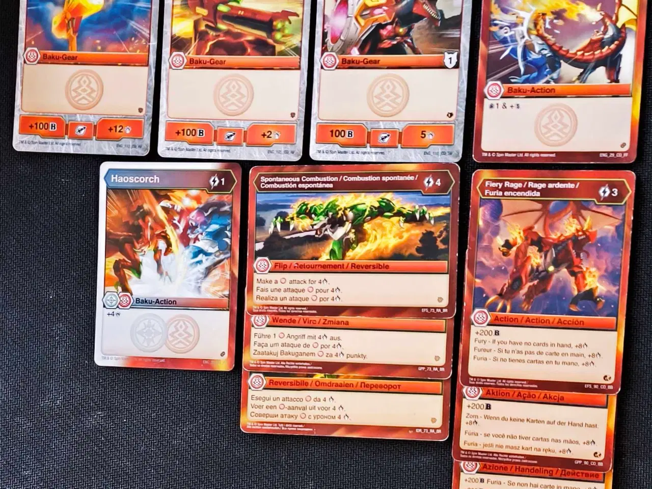 Billede 5 - Bakugan kort - Røde - 35 stk.