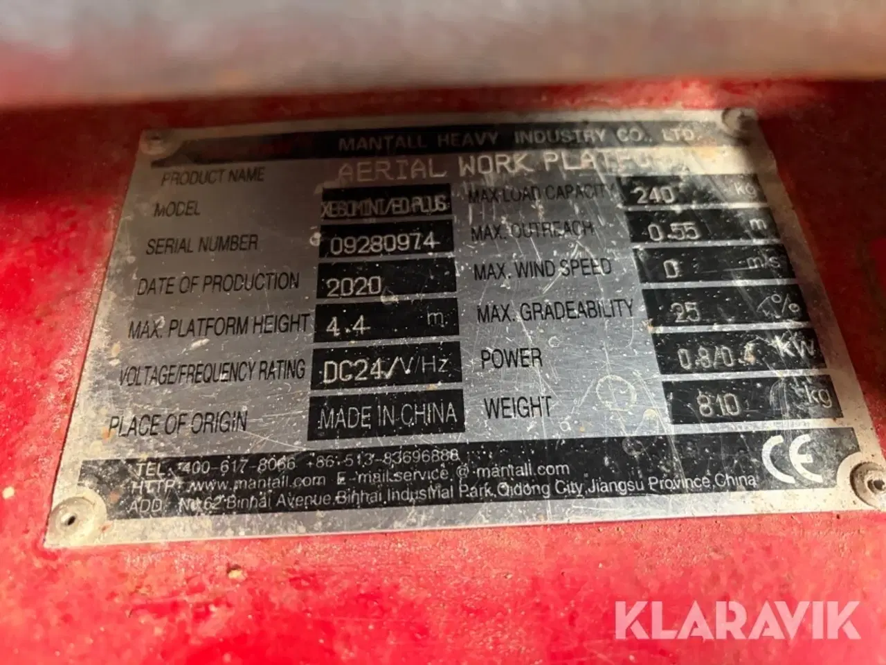 Billede 7 - Sakselift Mantall XE60 Mini/ED Plus 6,4 meter