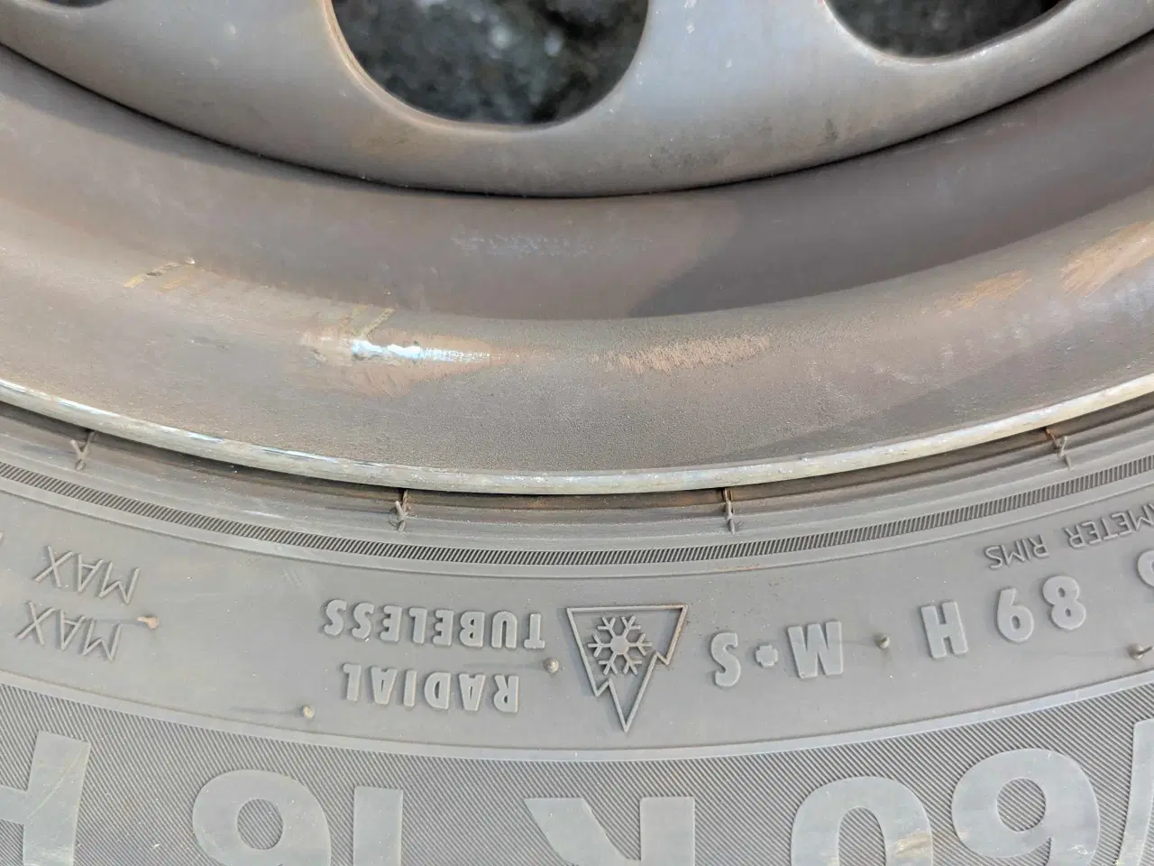 Billede 3 - 4 stk vinterdæk på stålfælge sælges