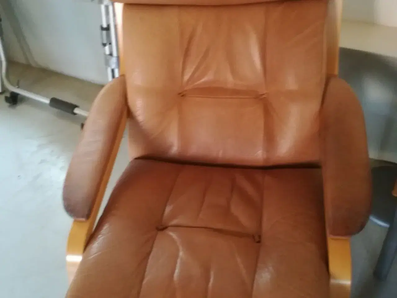 Billede 1 - Læderlænestole