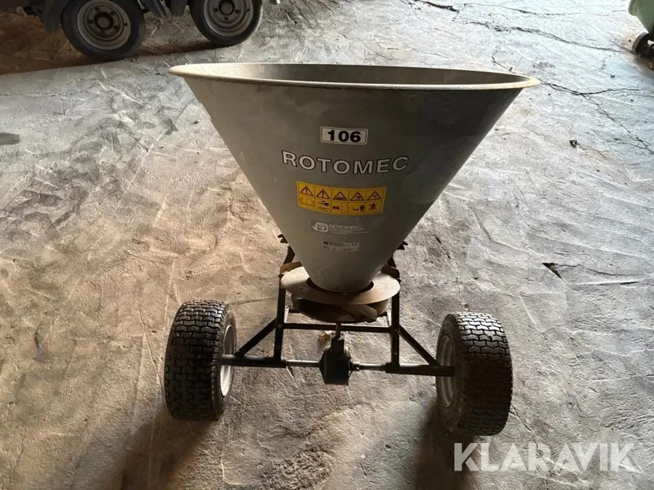 Billede 4 - Gødningsspreder/saltspreder Rotomec B.Hop 160 til ATV/plæneklipper