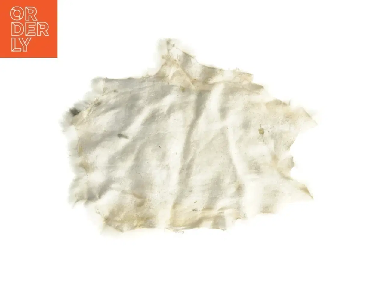 Billede 2 - Hvid kanin pels (str. 41x35 cm)