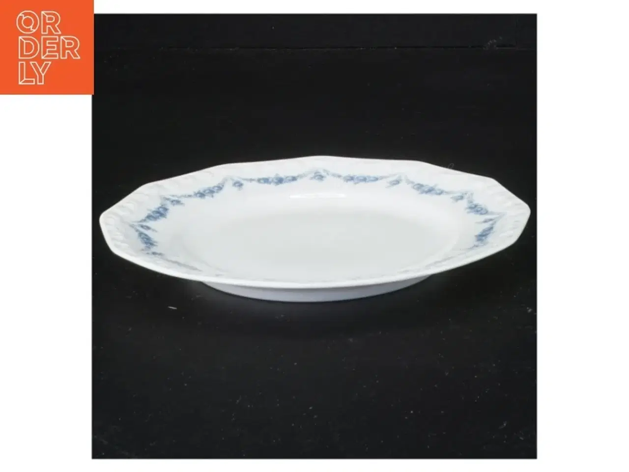 Billede 2 - 2 tallerkener med blåt blomstermønster fra Rosenthal (str. Diameter 15 cm)