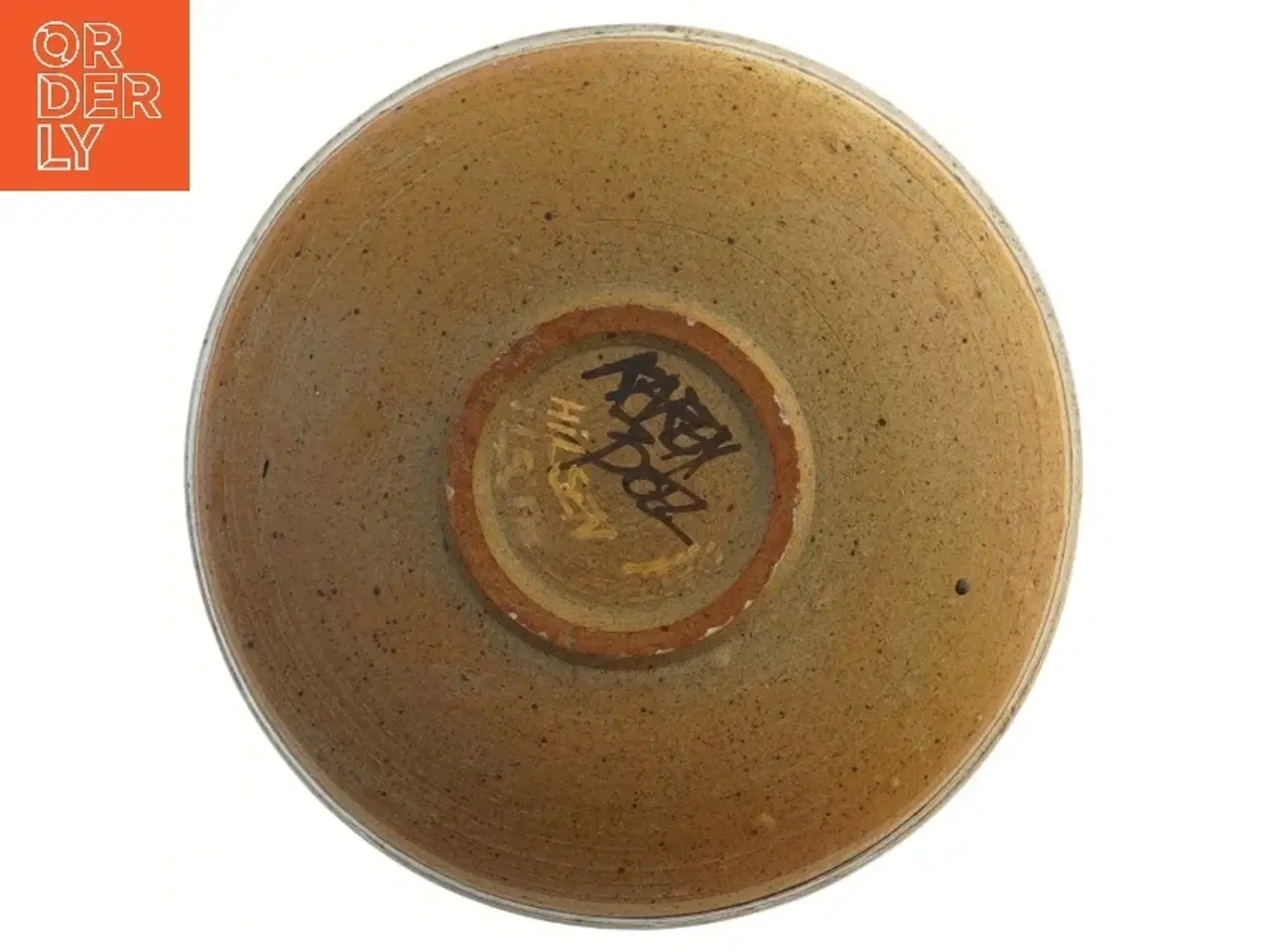 Billede 3 - Dekorativt keramikfad (str. Ø 22,5 cm)Karen Boel