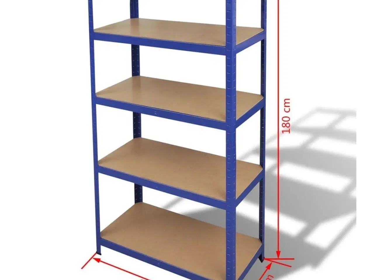 Billede 6 - Opbevaringsreol 2 stk. blå
