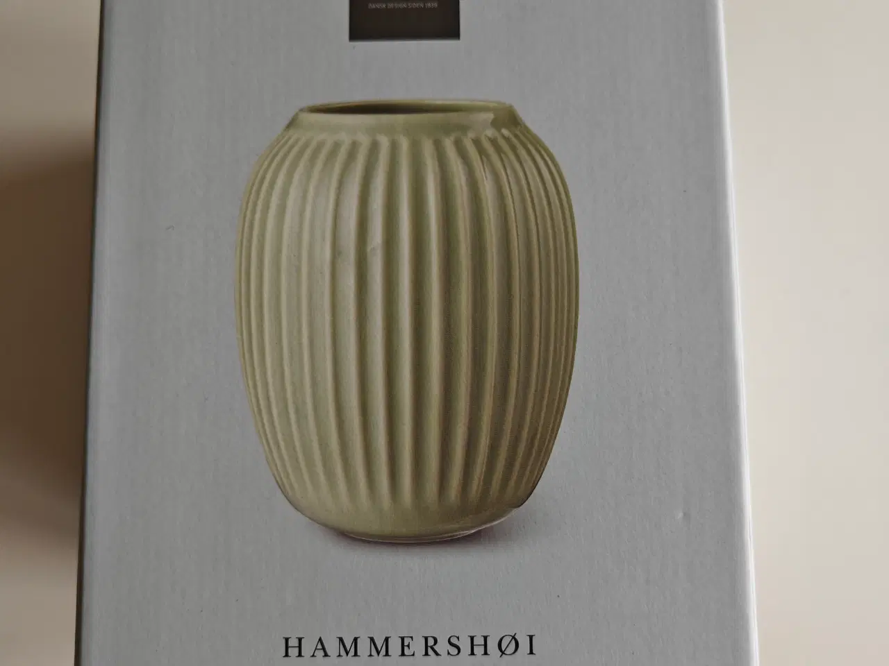 Billede 1 - Kähler Hammershøi Vase 20 cm. Mørke grøn ny.