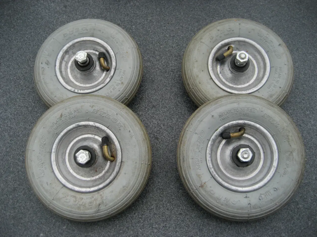 Billede 1 - 4 stk. gummihjul sælges