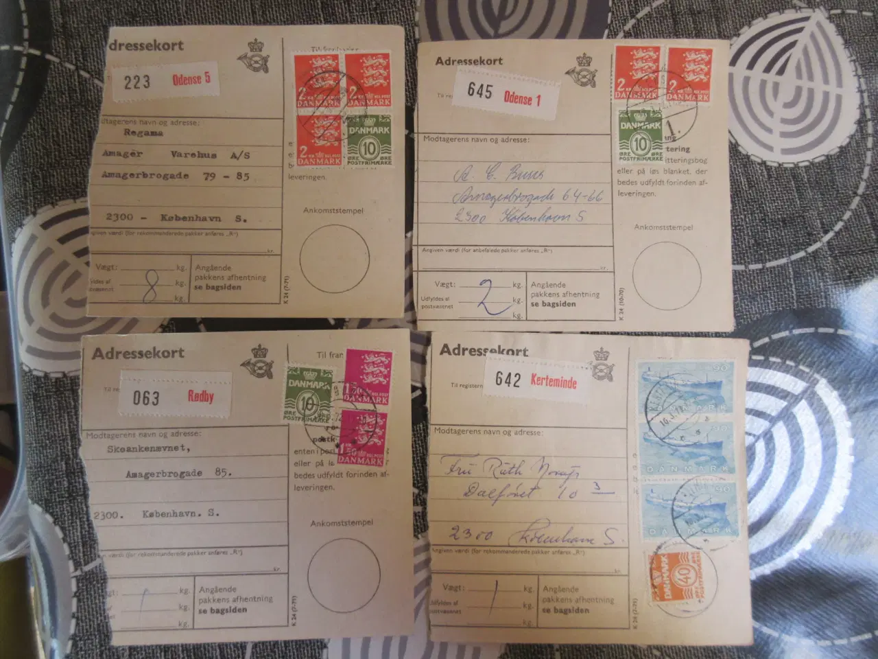 Billede 2 - adressekort fra 1972 15 styk