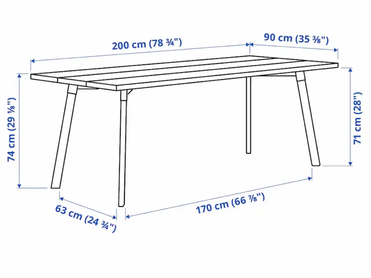 Billede 3 - Spisebord, næsten nyt, IKEA