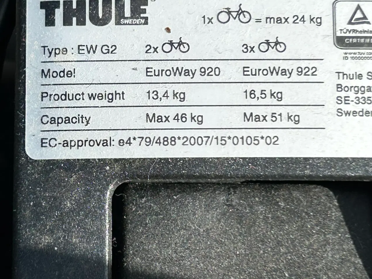 Billede 2 - Thule Cykelholder