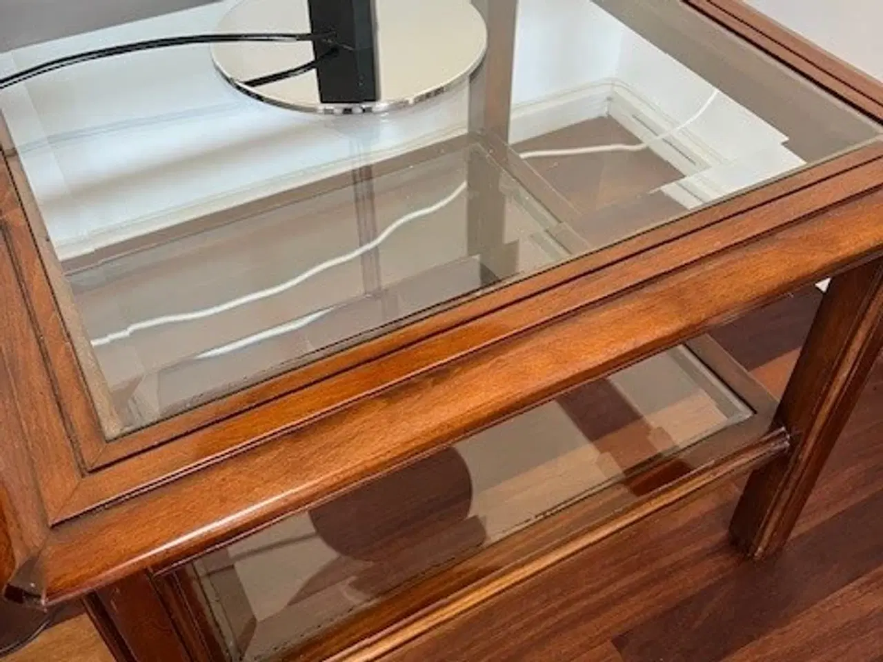 Billede 1 - Glas sofabord og sidebord med facetslebet glas