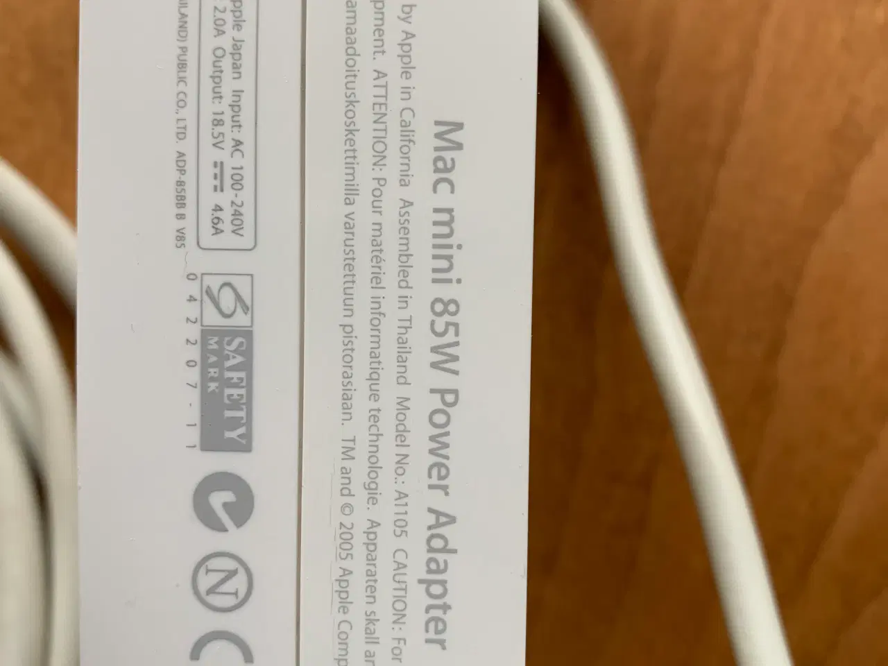 Billede 3 - 85W Strømforsyning fra Apple til MacMini