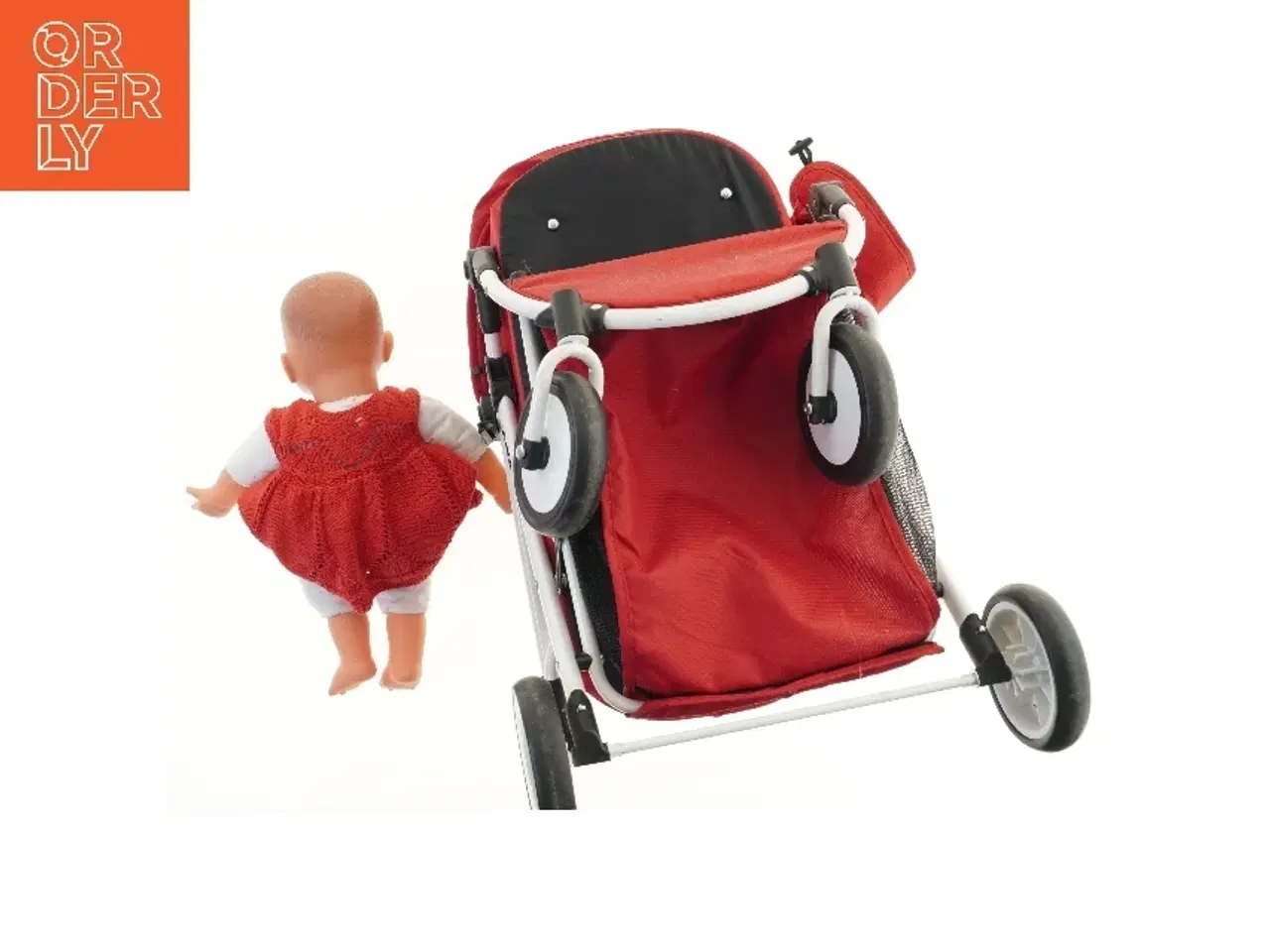 Billede 3 - Brio dukkevogn med dukke fra Brio (str. 59 cm)