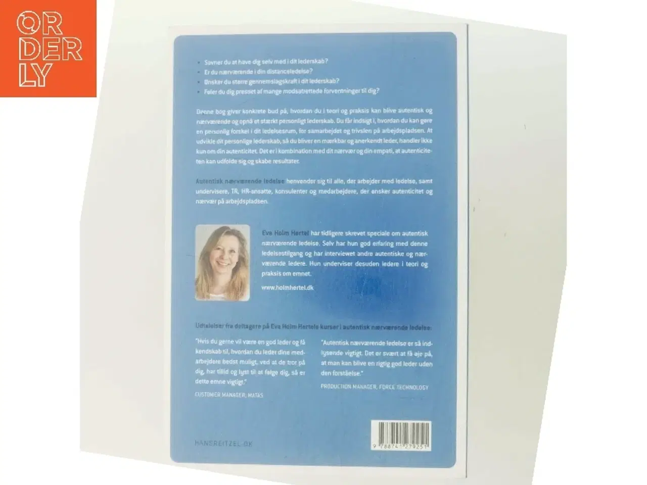 Billede 3 - Autentisk nærværende ledelse af Eva Holm Hertel (Bog)