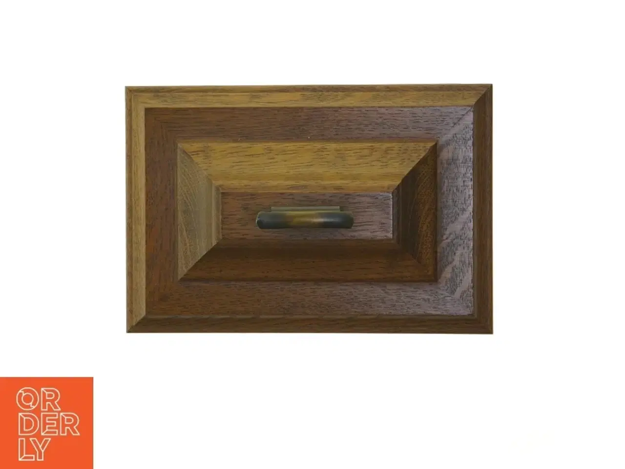 Billede 6 - Antik bordur med træramme (str. 26,5x23 cm)