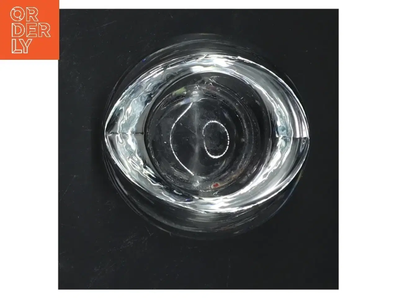 Billede 3 - Glas dekorativ lysestage fra holmegaard(str. Ø 8,5 cm)