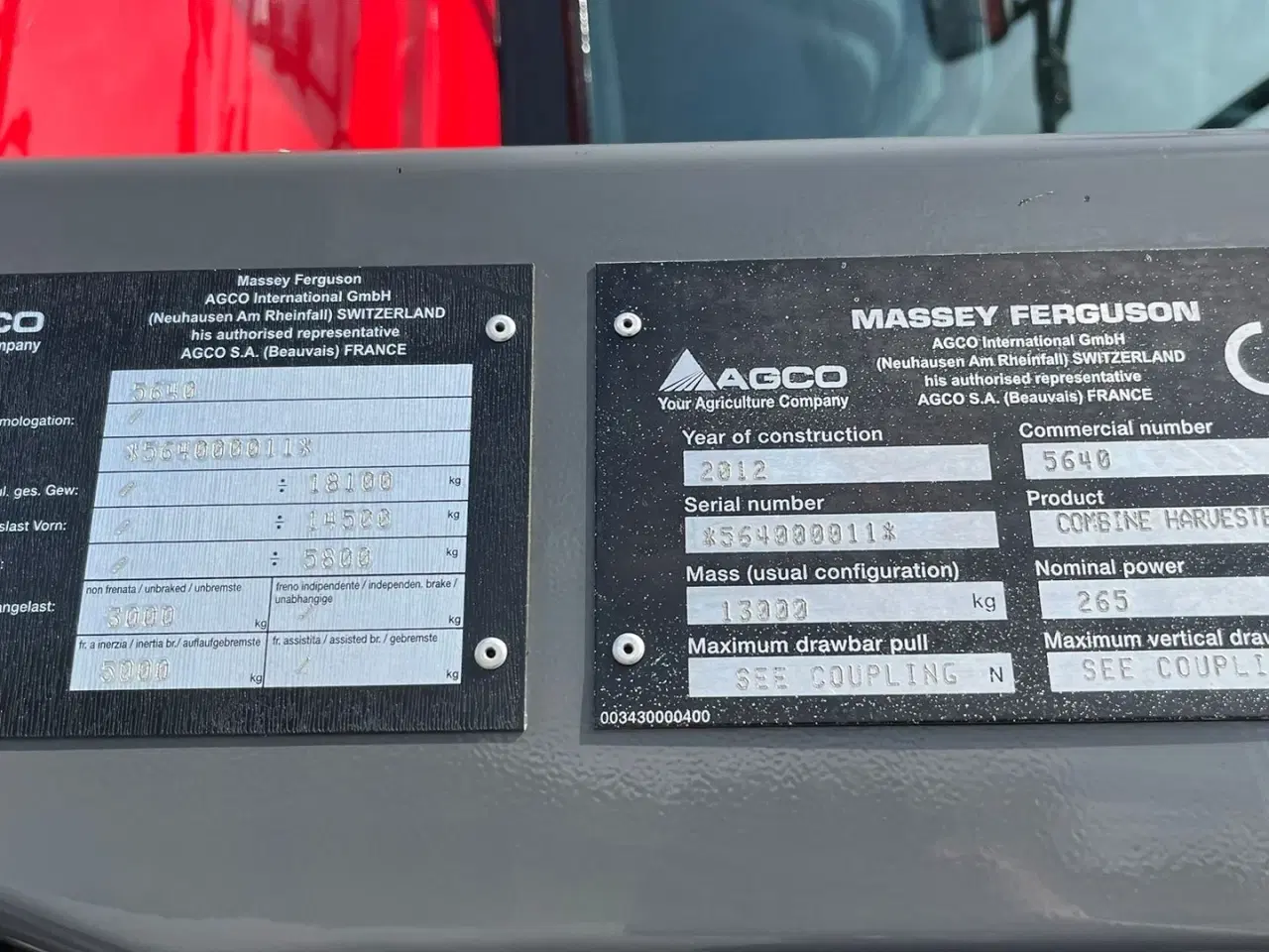 Billede 6 - Massey Ferguson 7370 BETA. Gårdmaskine med kun 1080 motortimer. Med 22fod powerflov skærebord