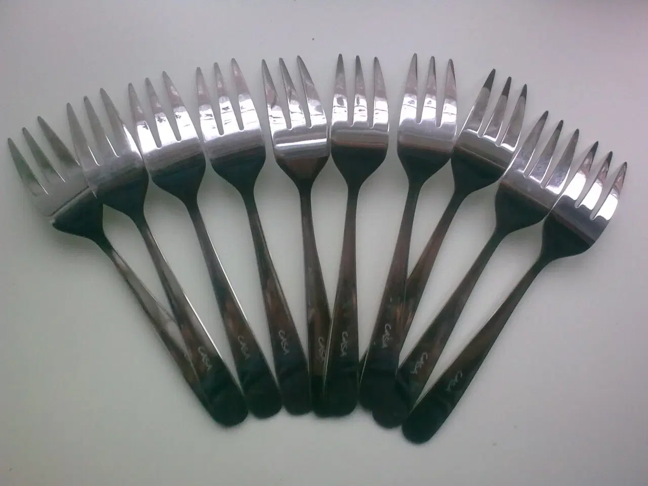 Billede 3 - CASA salatgaffel * 10 stk. * Kagegaffel