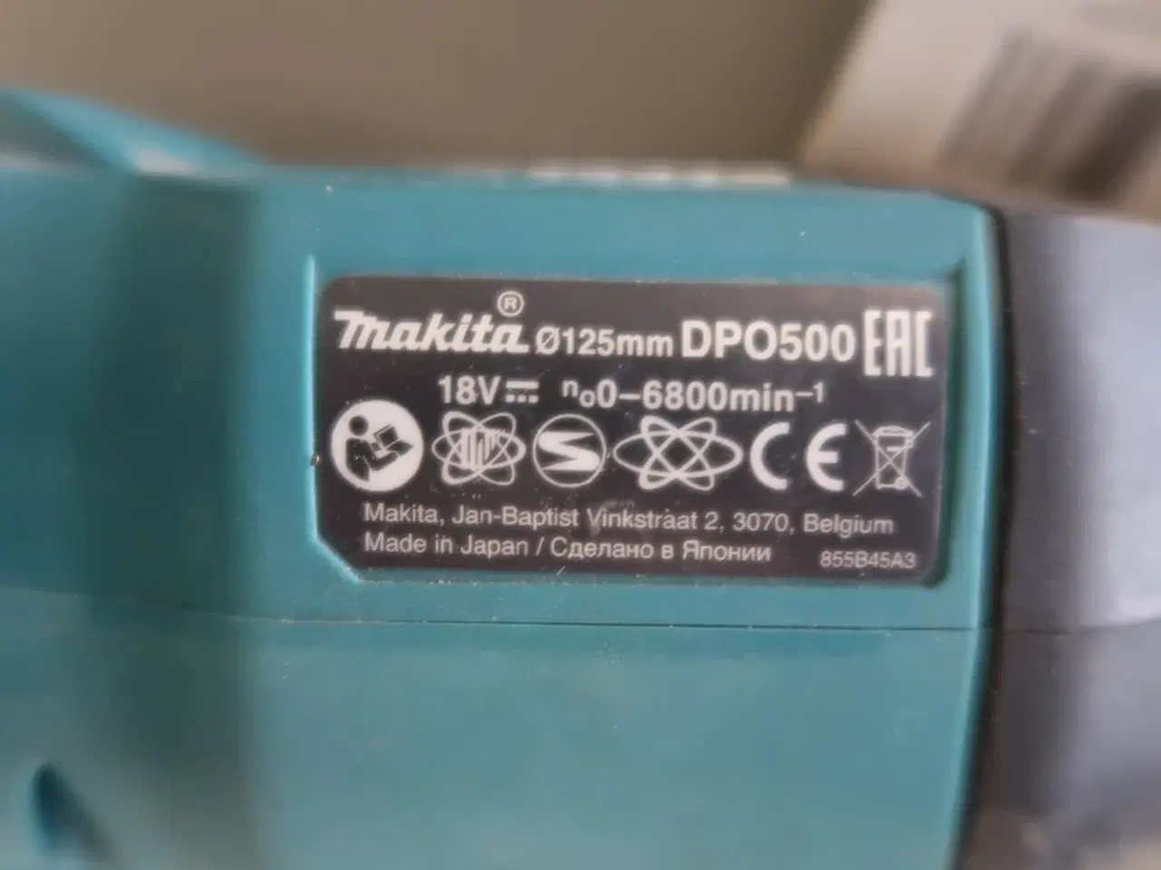 Billede 5 - Polermaskine 125mm MAKITA DPO500 med 1 batteri