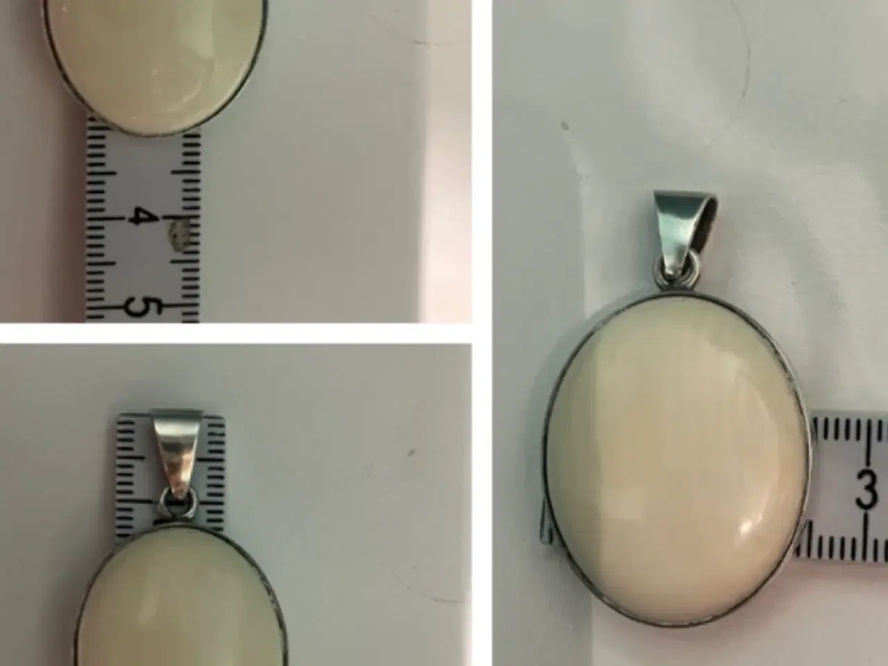 Billede 4 - Vintage halssmykke - sterling og elfenben 