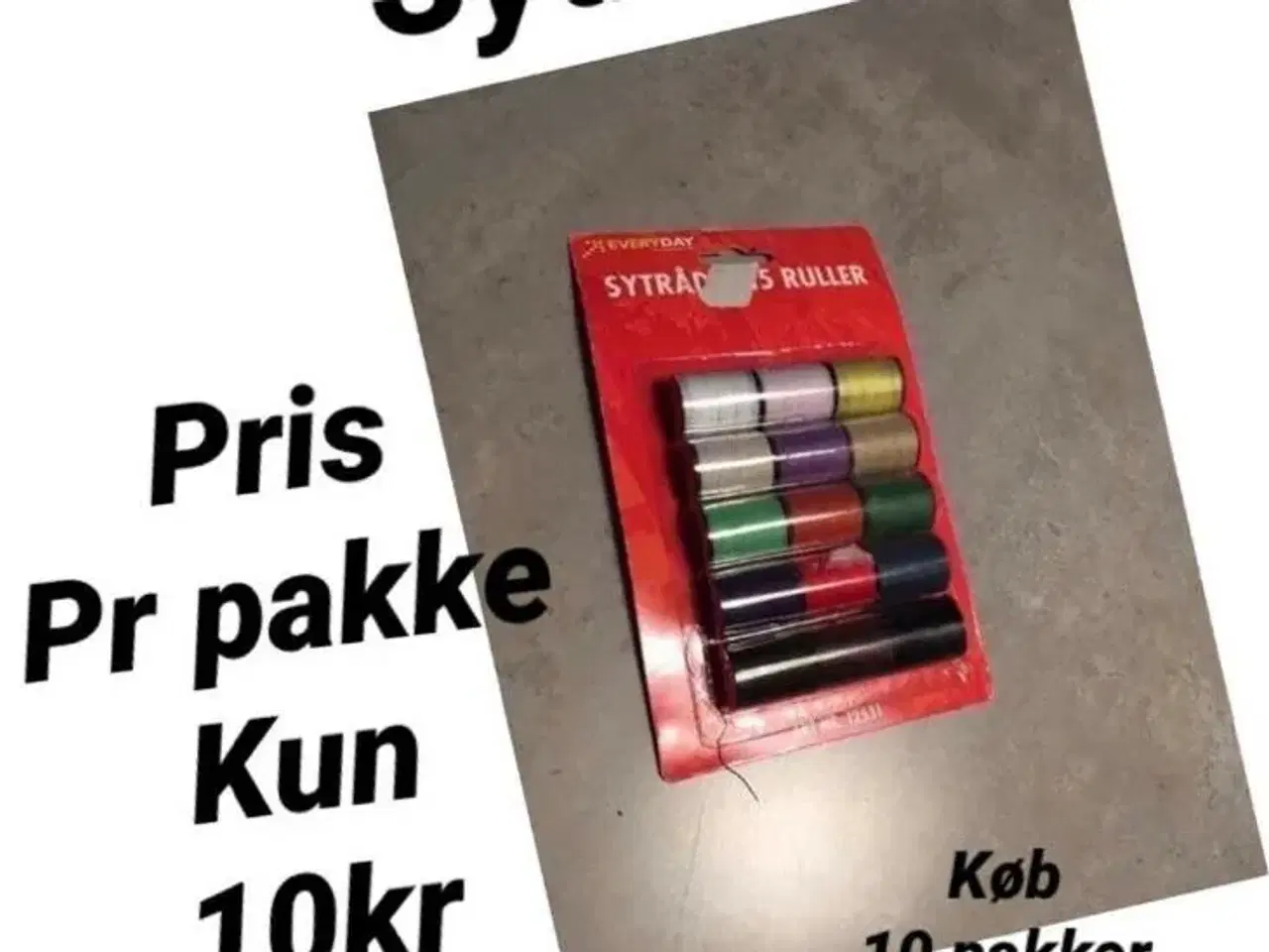 Billede 1 - 1 pakke sytråd