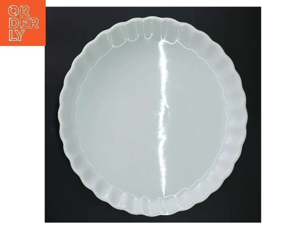 Billede 3 - Hvid tærtefad fra Vista Alegre (str. Ø 27 cm)