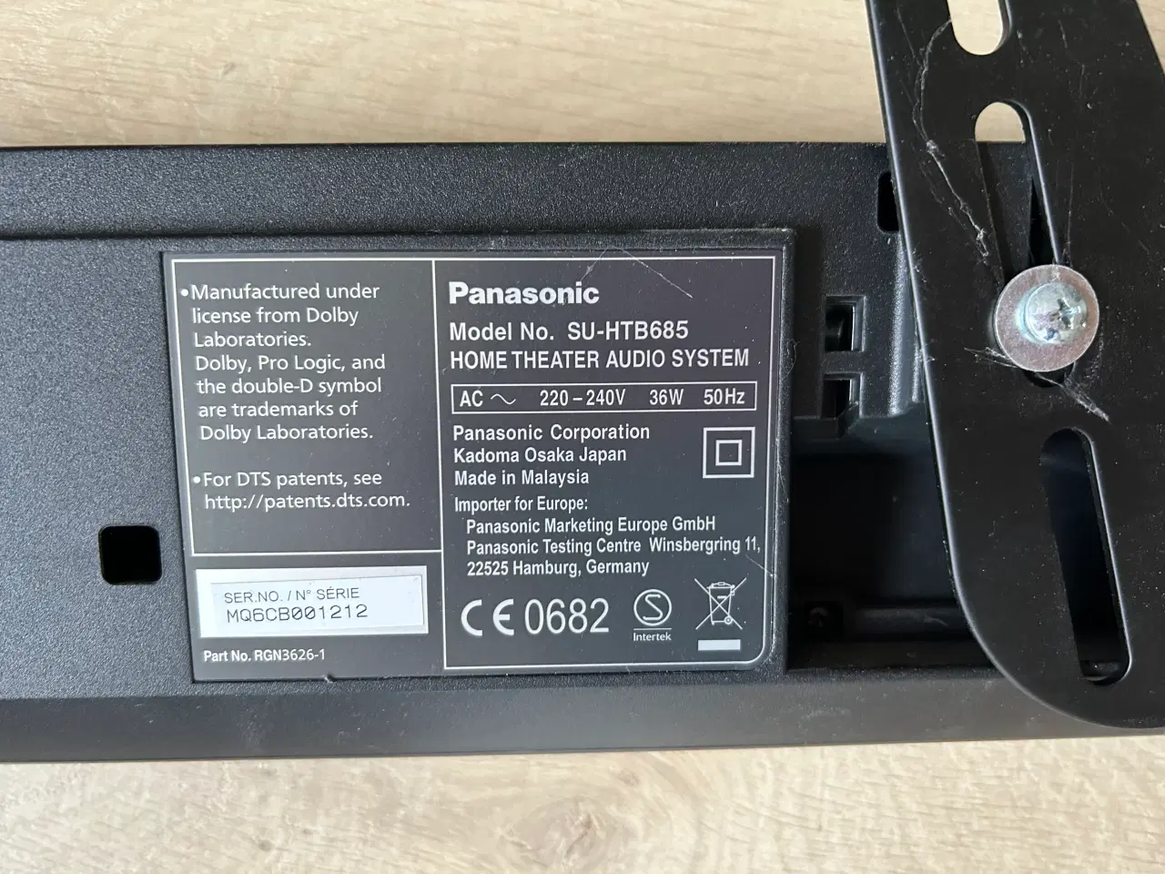 Billede 3 - Active Subwoofer Panasonic