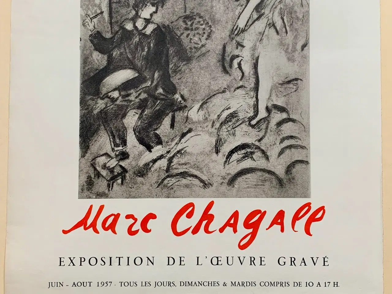 Billede 3 - Chagall, original litografisk plakat