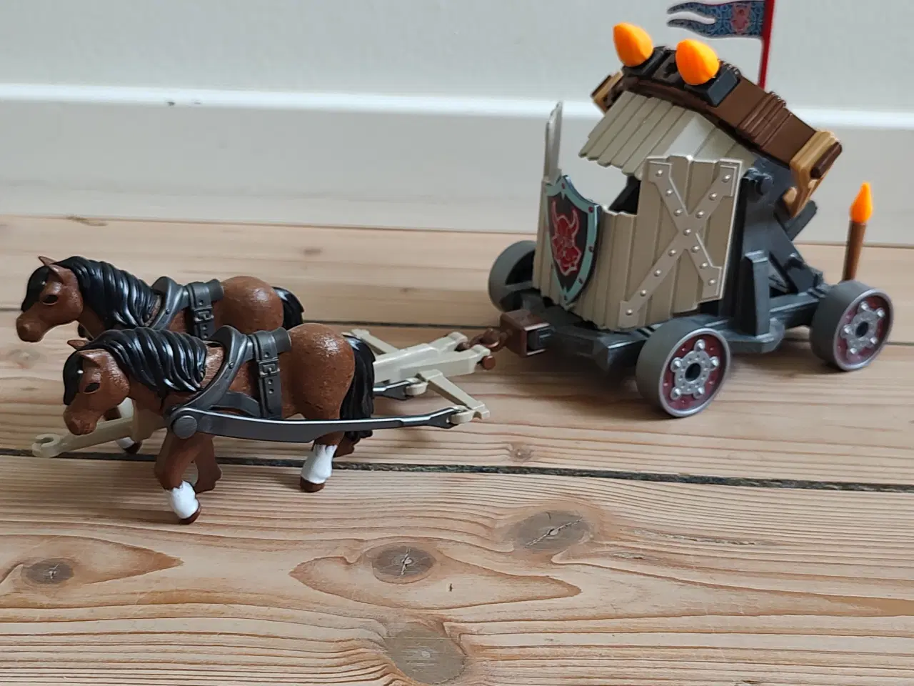 Billede 2 - Playmobil Ballist med hestevogn