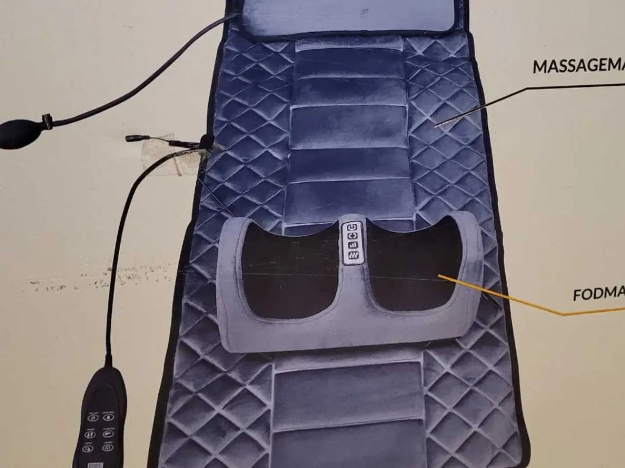 Billede 2 - Massagemåtte med varmepuder til helkropsmassage