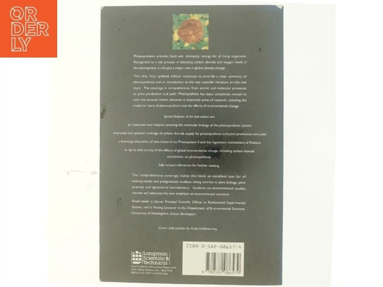 Billede 3 - Photosynthesis : molecular, physiological and environmental processes af D. W. Lawlor (Bog)