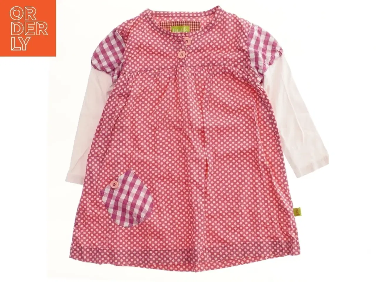 Billede 1 - Langærmet kjole med prikker fra Petitlilo (str. 116)