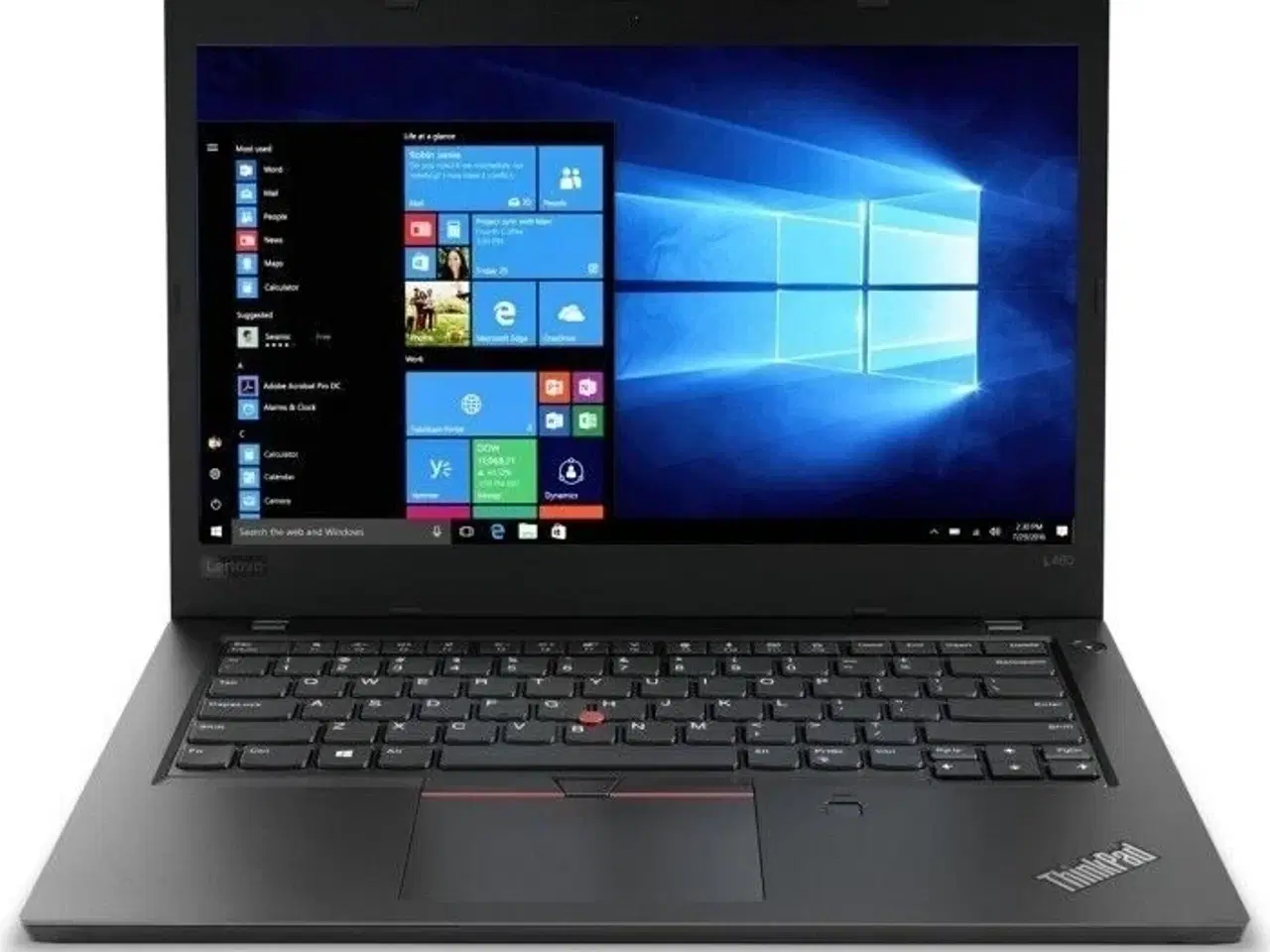 Billede 1 - Lenovo ThinkPad L480 14" - Intel Celeron 3965U 2,2GHz 128GB SSD 4GB Win10 Pro - Grade C