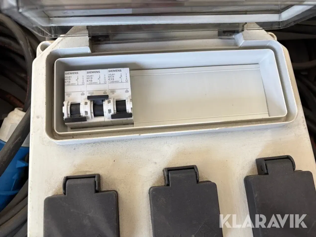 Billede 10 - Standtavle CEE16-1P-13A 5styk 1P luset til 3 udtag