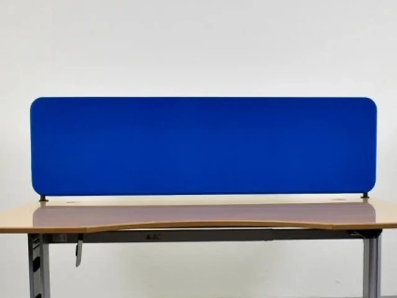 Billede 1 - Skærmvæg i blå, bordmonteret inkl. beslag.