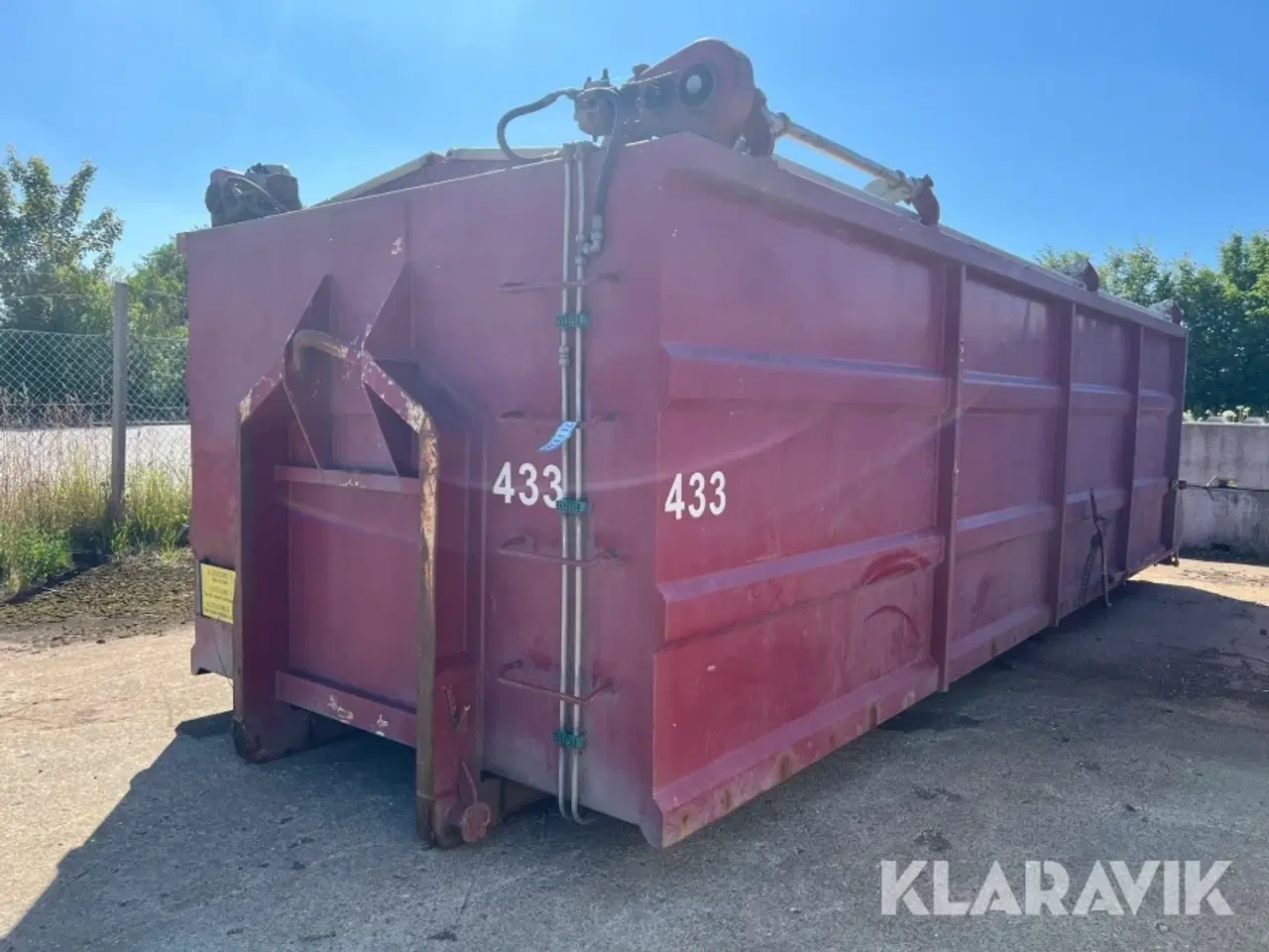 Billede 1 - Korncontainer 433 med hydraulisk låg