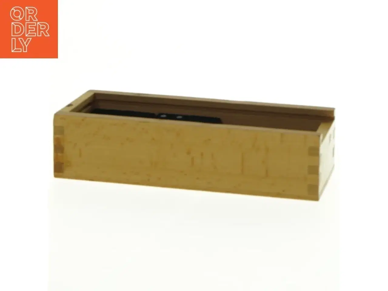Billede 4 - Dominospil i trækasse (str. 17,5 x 6 cm)