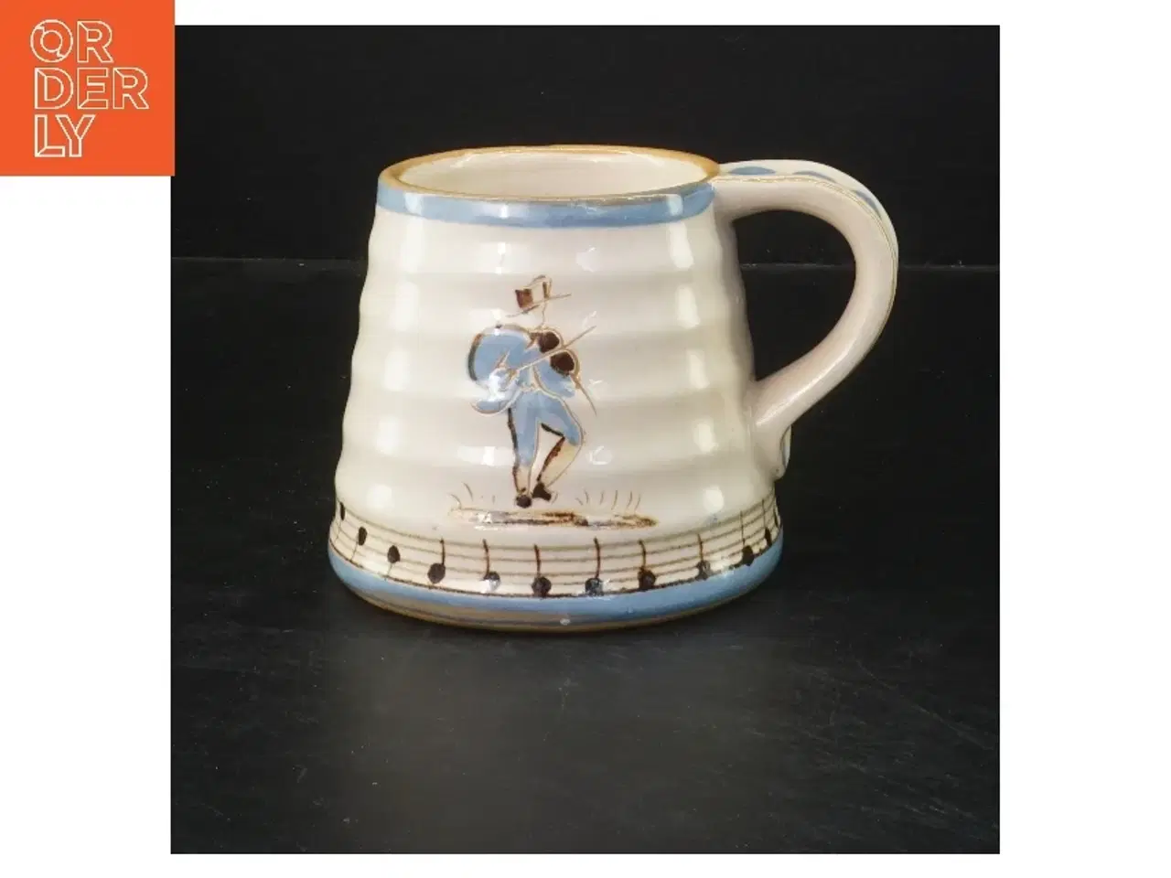 Billede 1 - Keramikkrus fra Knabstrup Bellmann serien ca 1950. (str. Ø 8,5 cm længde 10 cm)