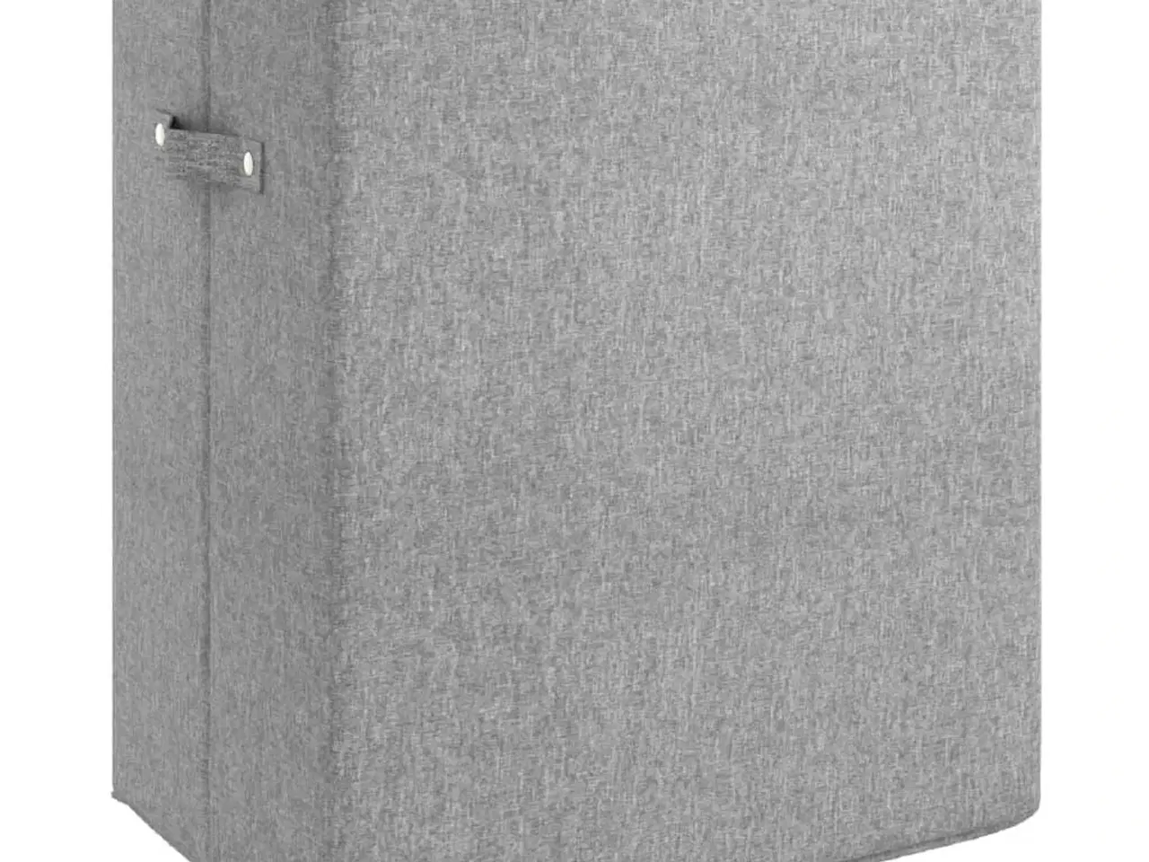 Billede 5 - Foldbar vasketøjskurv 51x34,5x59 cm kunstigt linned grå