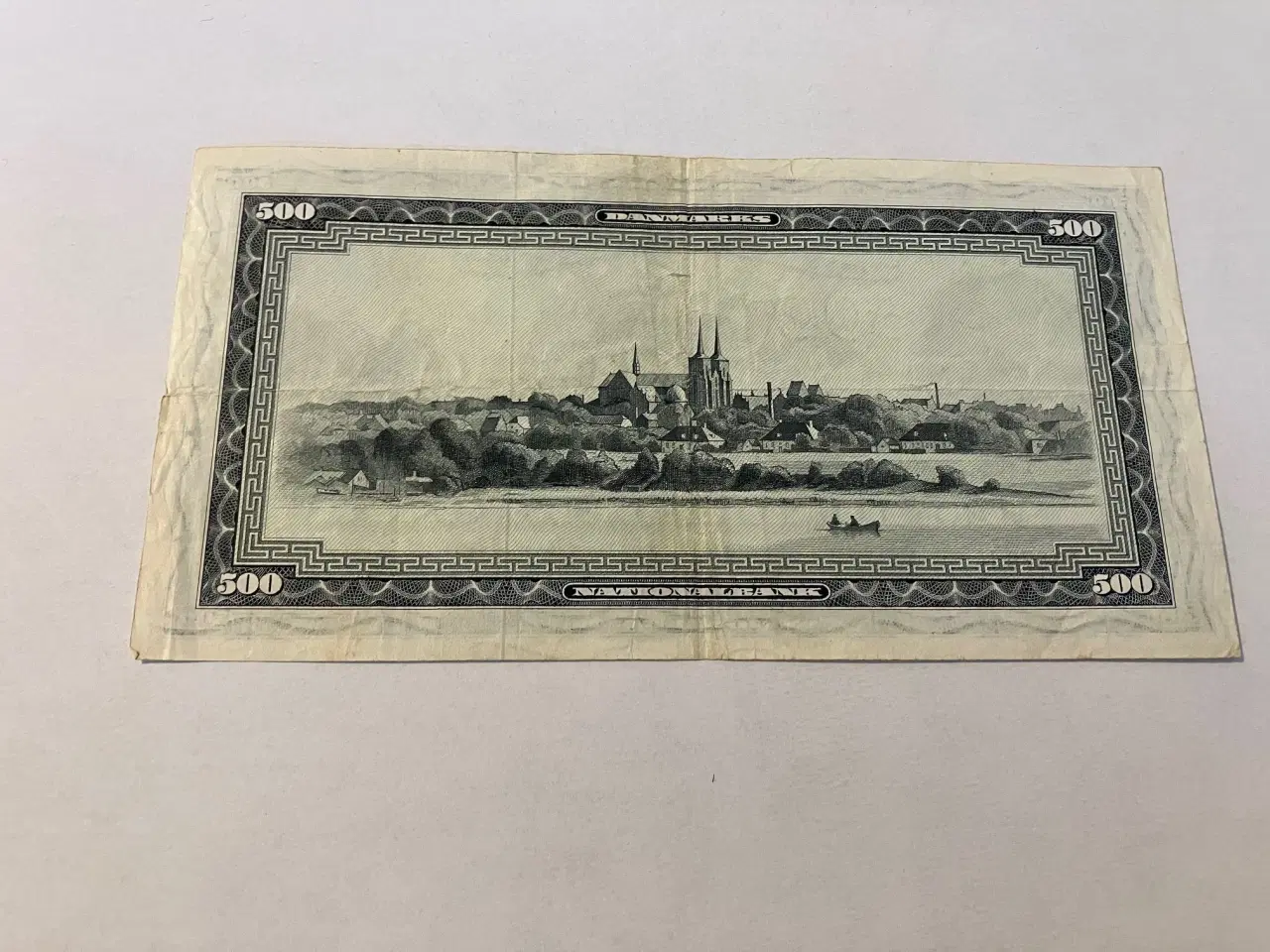 Billede 2 - 500 Kroner 1967 A0 0J Erstatningsseddel - Slidt