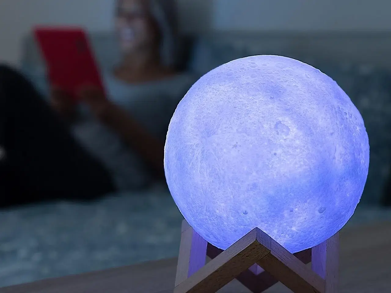 Billede 7 - Genopladelige LED-Lampe Måne Moondy InnovaGoods