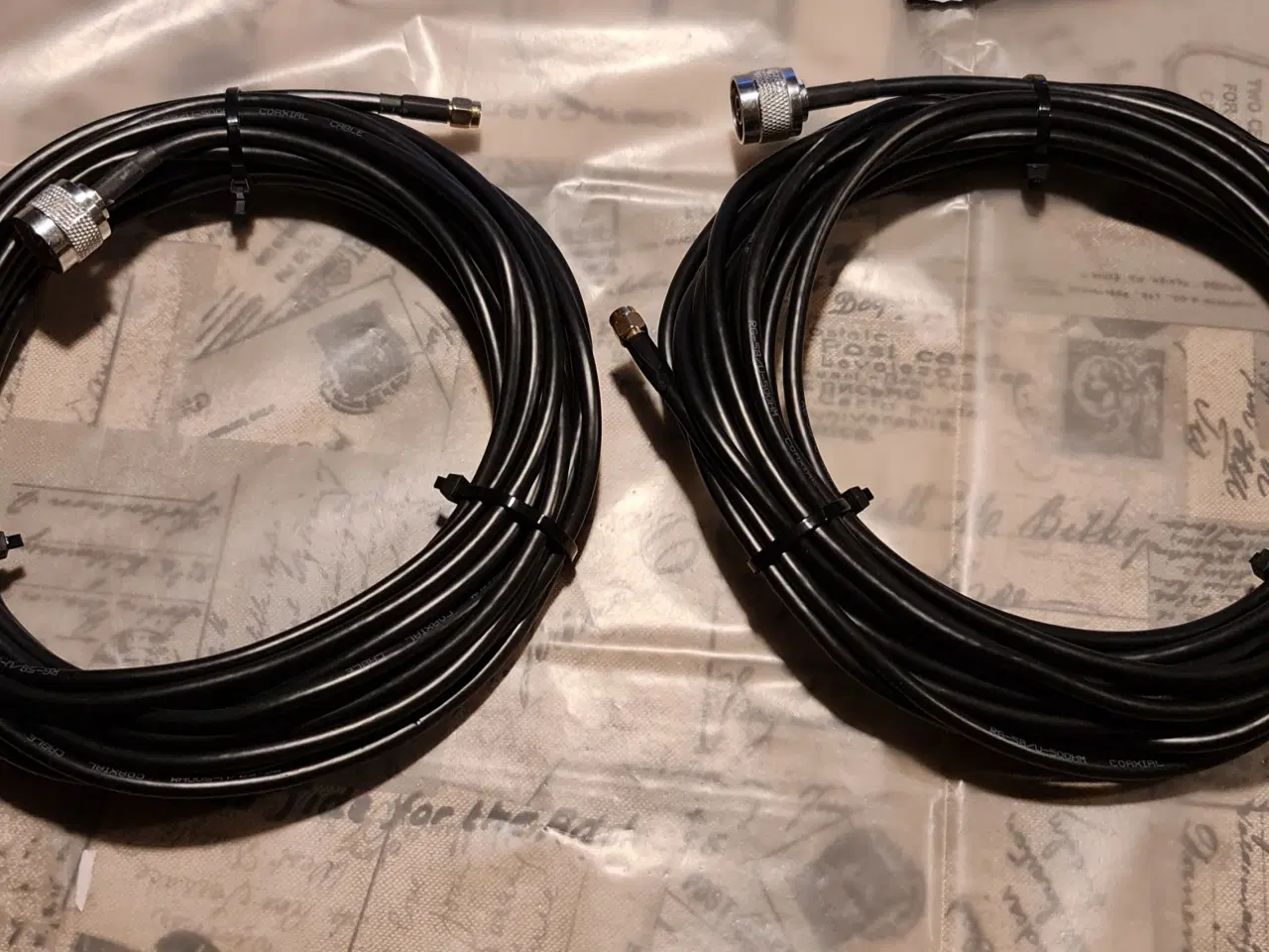 Billede 1 - Antennekabel, Coaxial, 2 x 10m.