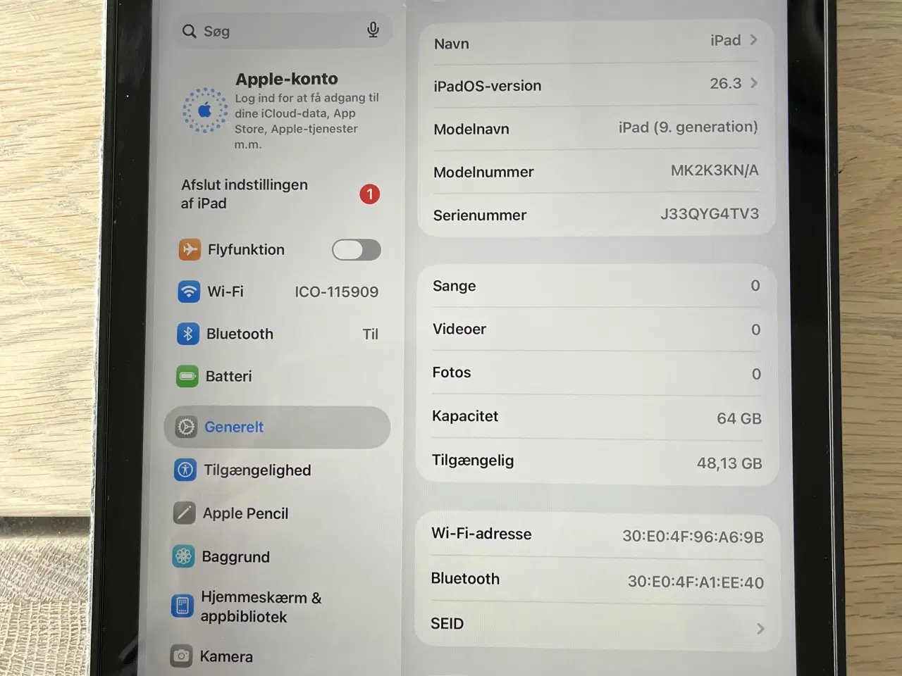 Billede 1 - iPad 9 64gb