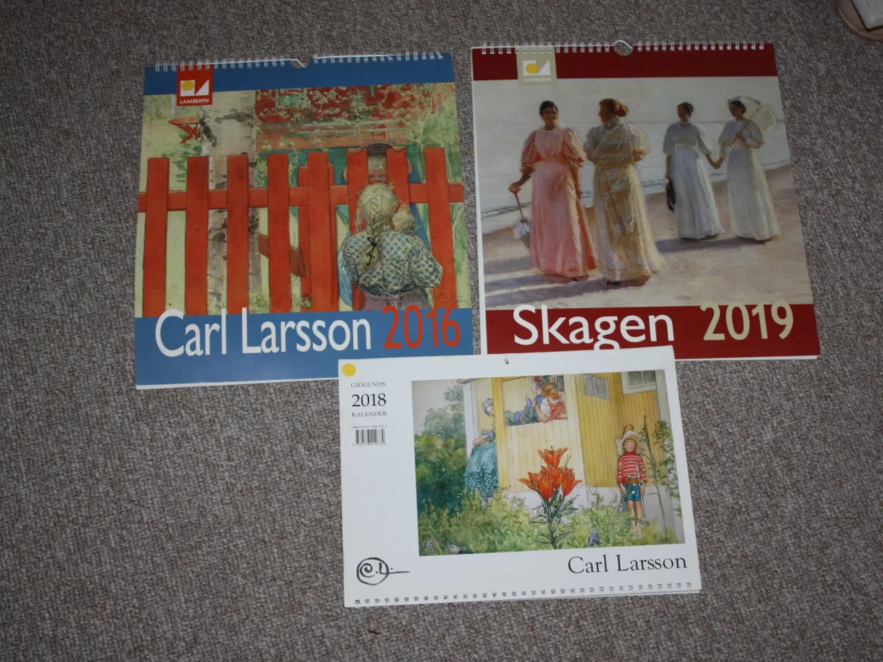 Billede 1 - Carls Larsson væg kalender 2016, 2018, 2019