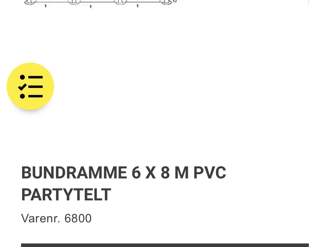 Billede 2 - Festtelt næsten nyt fra maj 2024