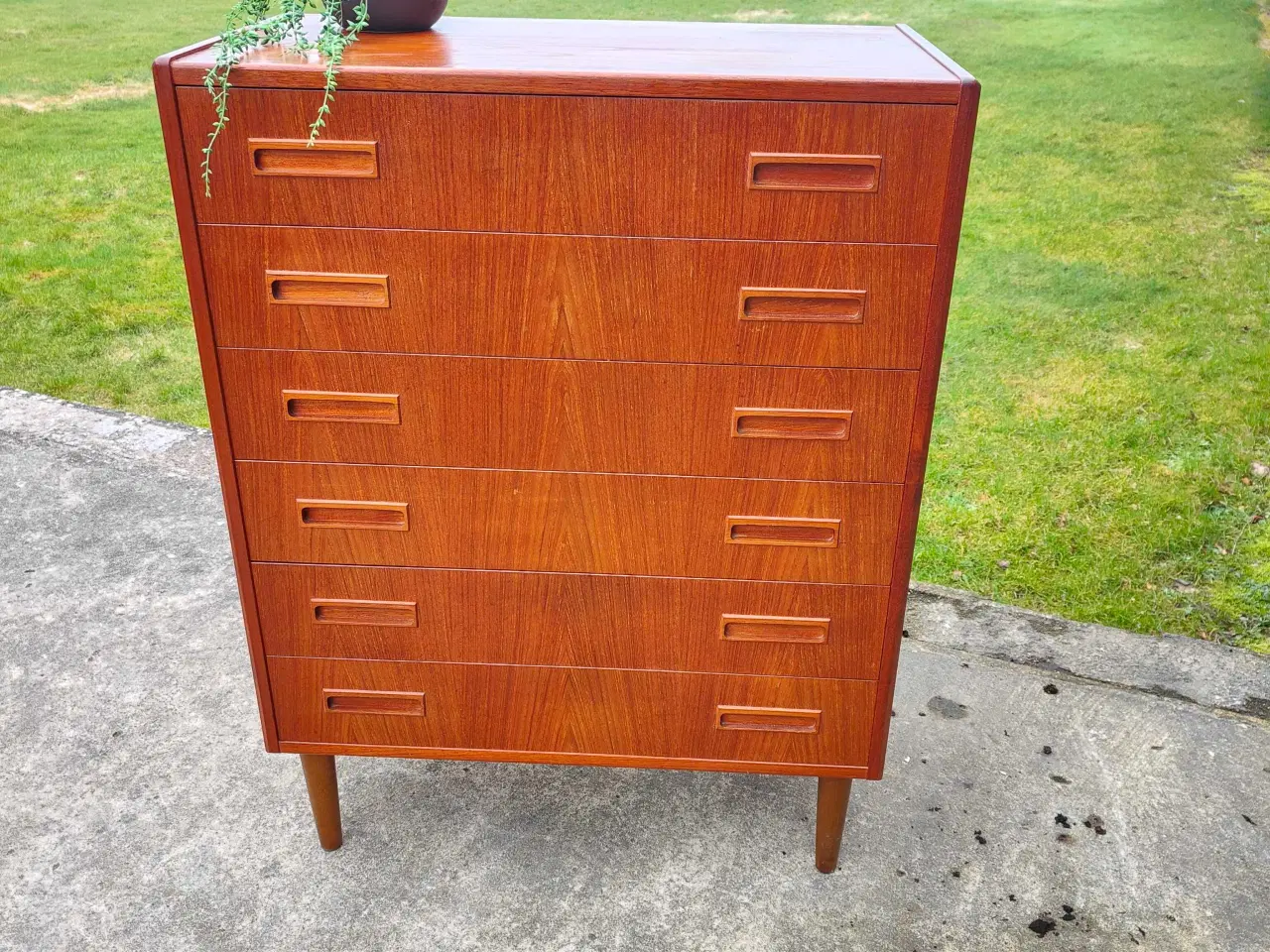 Billede 1 - Smuk dansk produceret 6-skuffet teaktræs kommode