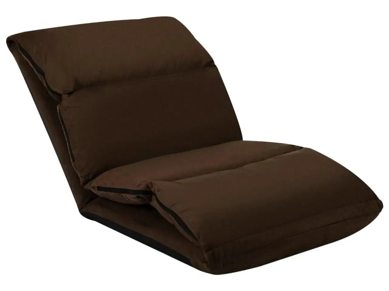Billede 4 - Foldbar gulvstol mikrofiber brun